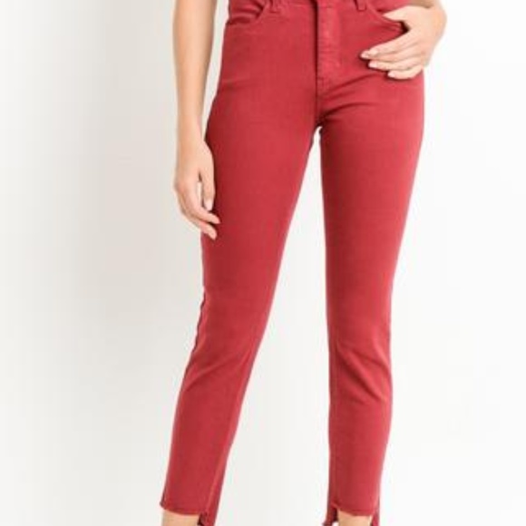 Just Black Denim - Just Black crop fray step hem jean